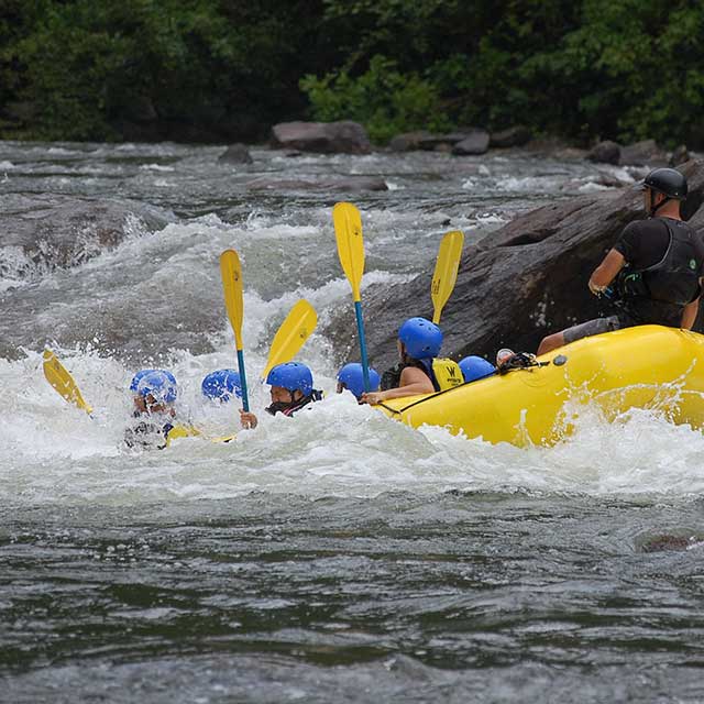 Picture of people rafting